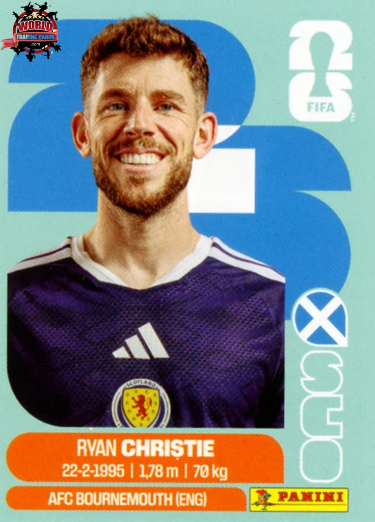 #SCO015 | Panini | Fifa World Cup Stickers | 2026 | Ryan Christie | Scotland | Base - International version