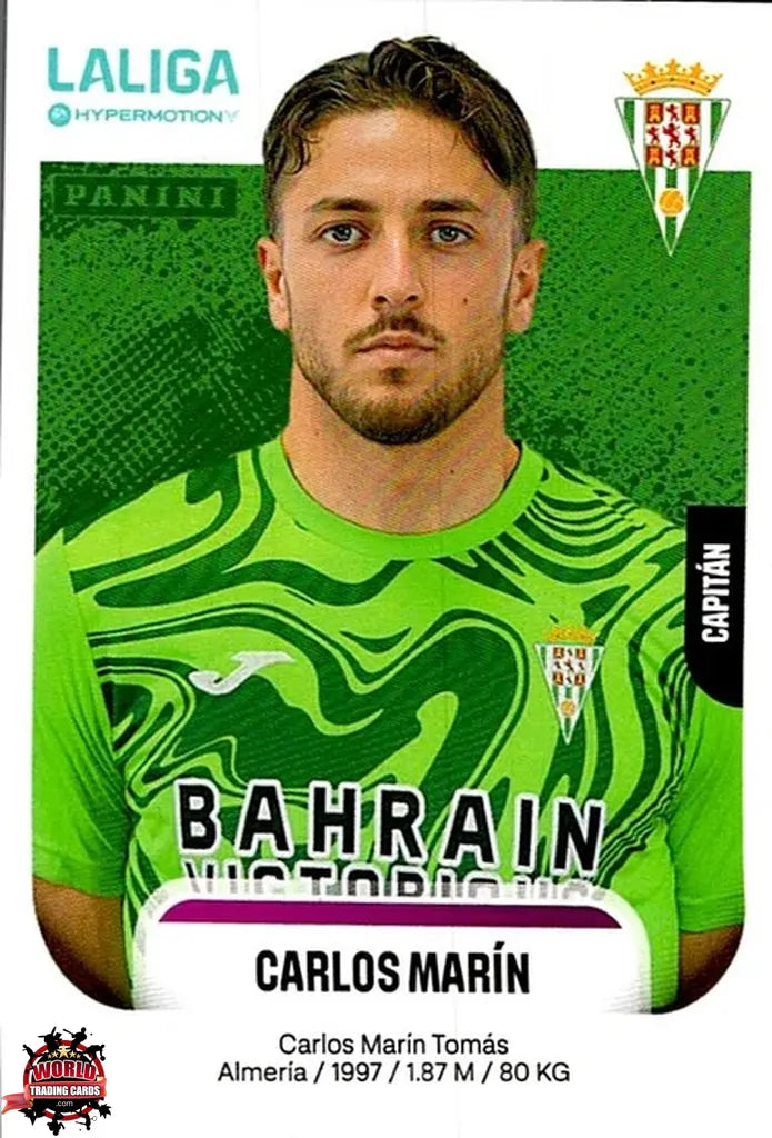 Cromo Trading Card Fútbol-Carlos Marín-Córdoba CF-Panini La Liga HypermotionV 2025-2026-137-Basico