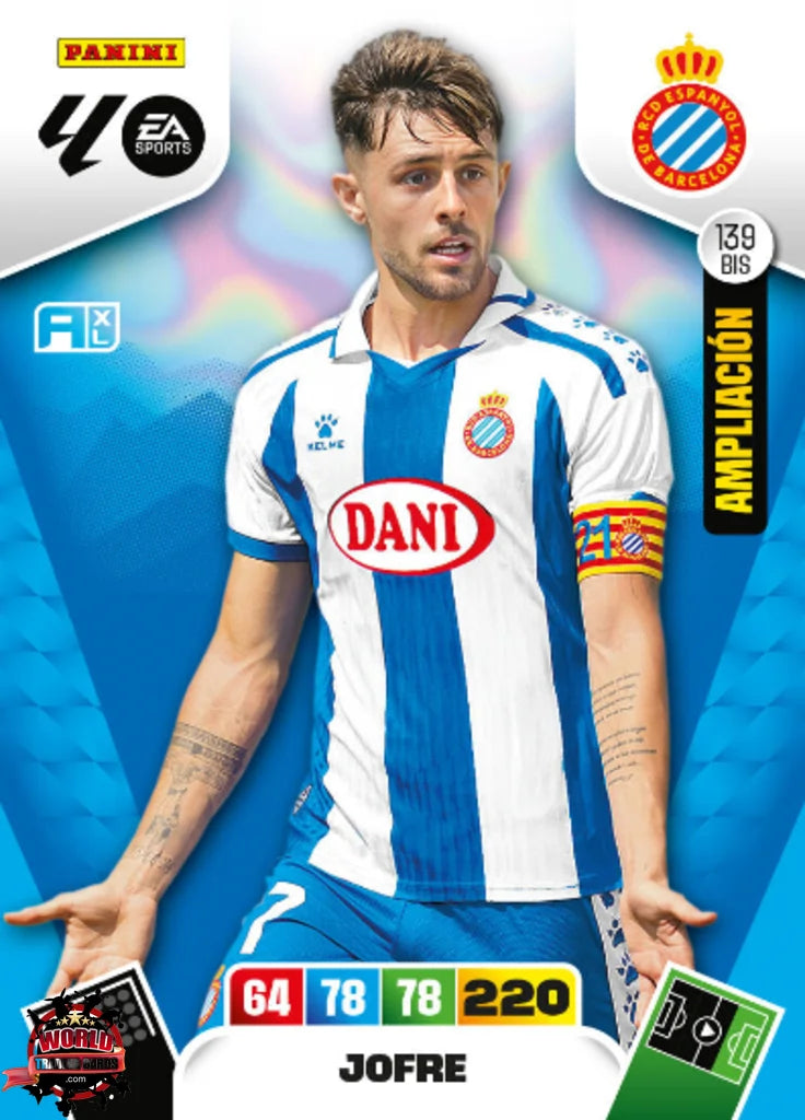 #139 Bis | Adrenalyn XL | La Liga | 2025-2026 | Jofre | RCD Espanyol | Ampliacion