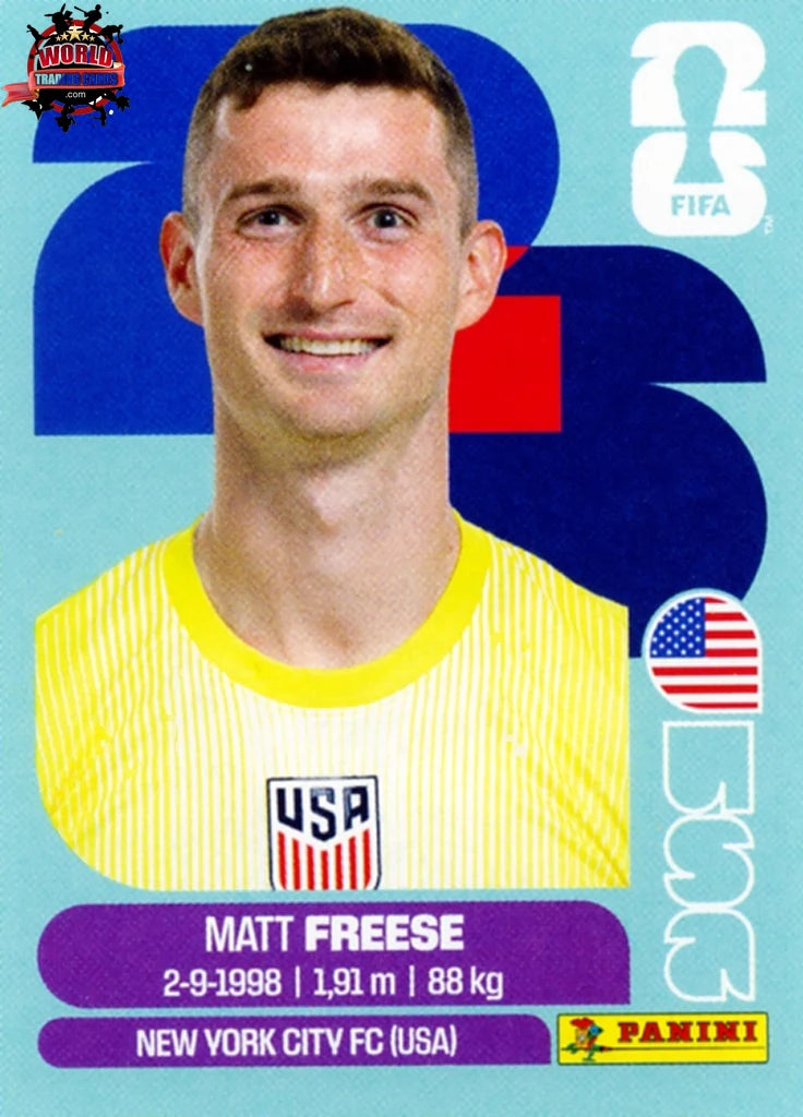 #USA002 | Panini | Fifa World Cup Stickers | 2026 | Math Freese | USA | Base - International version
