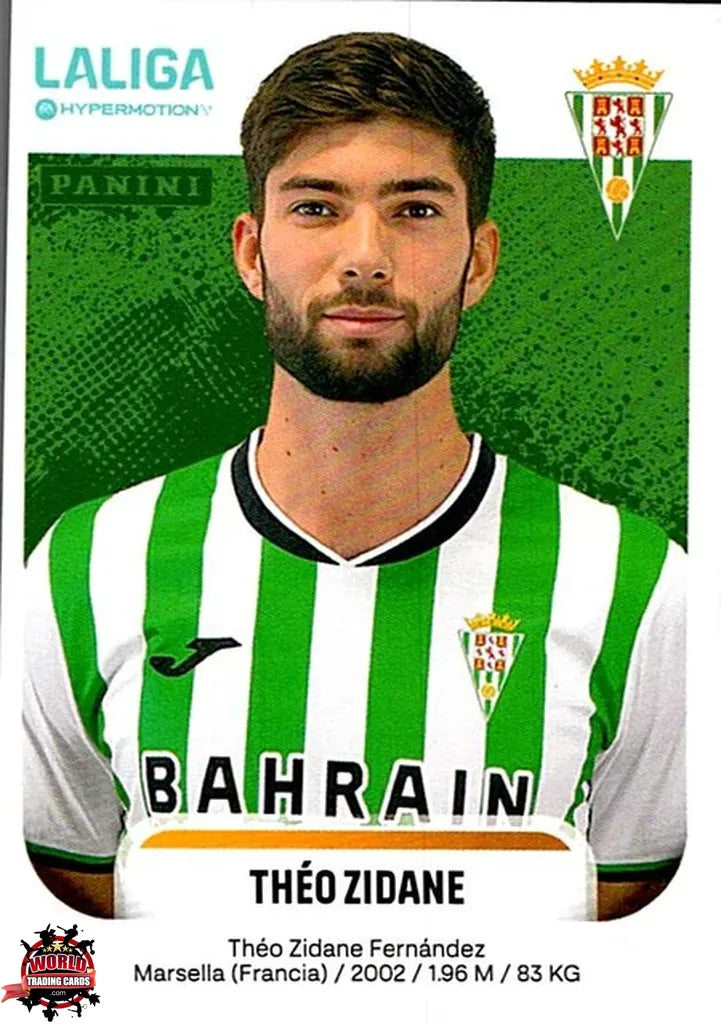Cromo Trading Card Fútbol-Théo Zidane-Córdoba CF-Panini La Liga HypermotionV 2025-2026-146A-Basico
