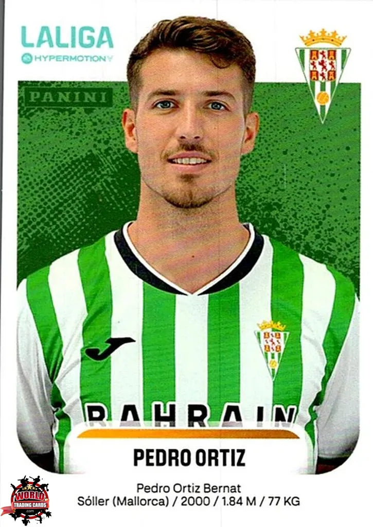 Cromo Trading Card Fútbol-Pedro Ortiz-Córdoba CF-Panini La Liga HypermotionV 2025-2026-147-Basico
