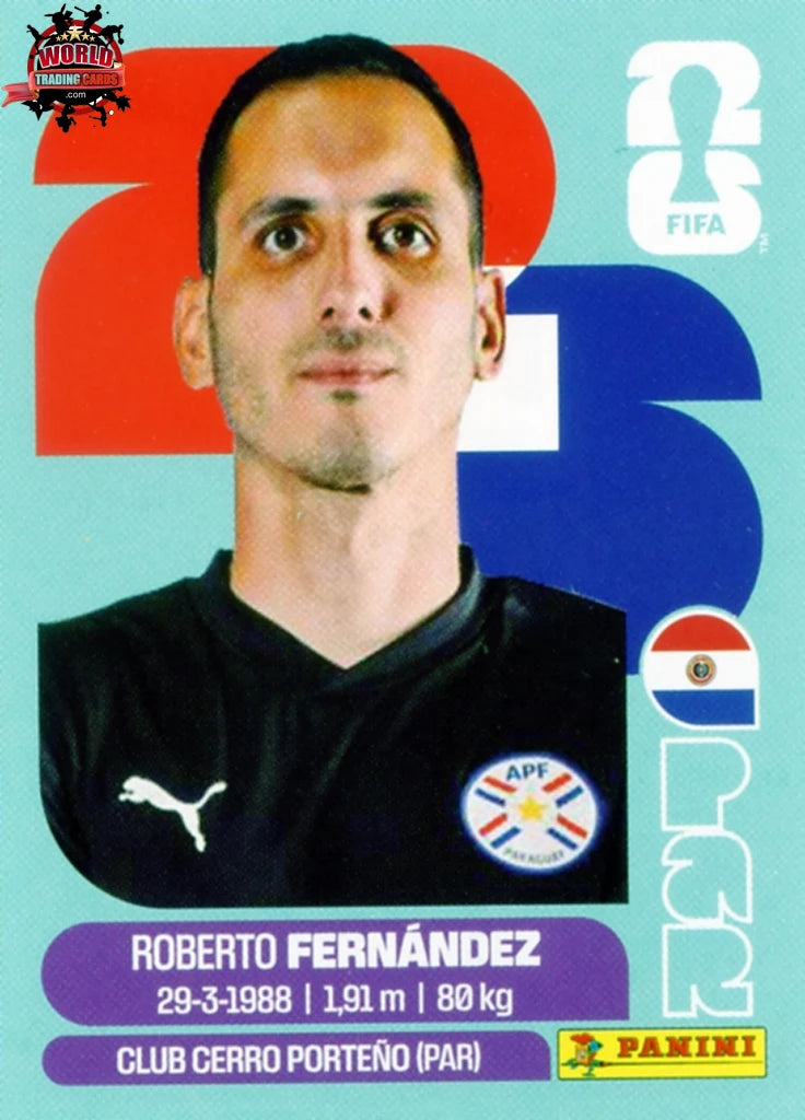 #PAR002 | Panini | Fifa World Cup Stickers | 2026 | Roberto Fernandez | Paraguay | Base - International version