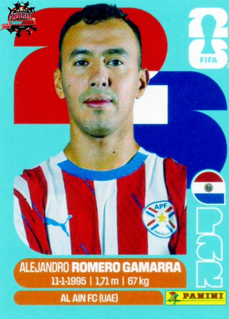#PAR016 | Panini | Fifa World Cup Stickers | 2026 | Alejandro Romero Gamarra | Paraguay | Base - International version