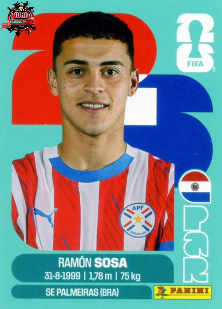 #PAR018 | Panini | Fifa World Cup Stickers | 2026 | Ramon Sosa | Paraguay | Base - International version