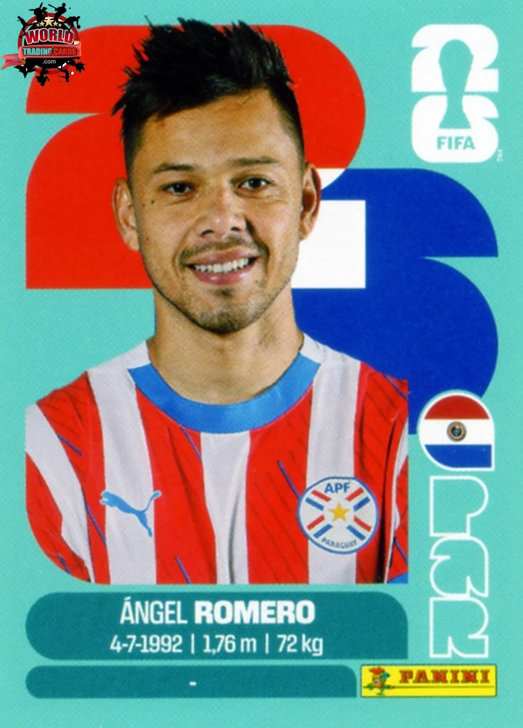 #PAR019 | Panini | Fifa World Cup Stickers | 2026 | Angel Romero | Paraguay | Base - International version