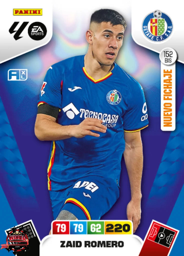 #152 Bis | Adrenalyn XL | La Liga | 2025-2026 | Zaid Romero | Getafe CF | Nuevo Fichaje