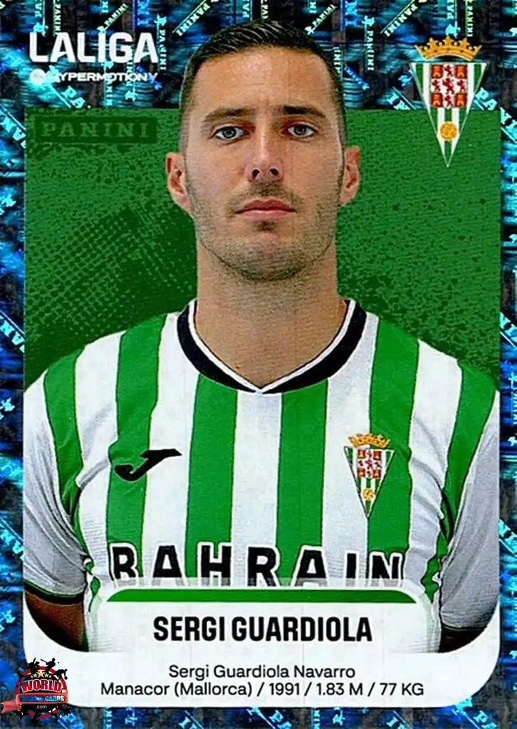 Cromo Trading Card Fútbol-Sergi Guardiola-Córdoba CF-Panini La Liga HypermotionV 2025-2026-153-Brillante