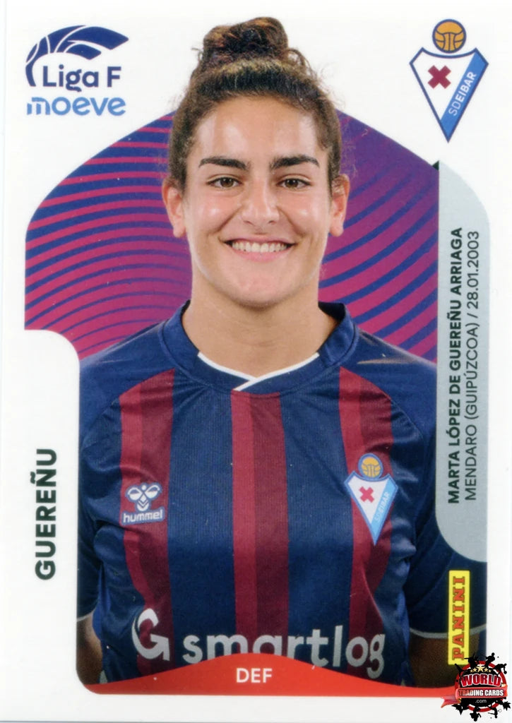 Soccer Trading Card-Guereñu-SD Eibar-Panini Liga F Moeve 2025-2026-166 B  -Basic