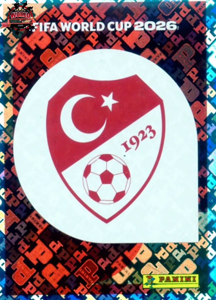 #TUR001 | Panini | Fifa World Cup Stickers | 2026 | Emblem | Turkey | Foil