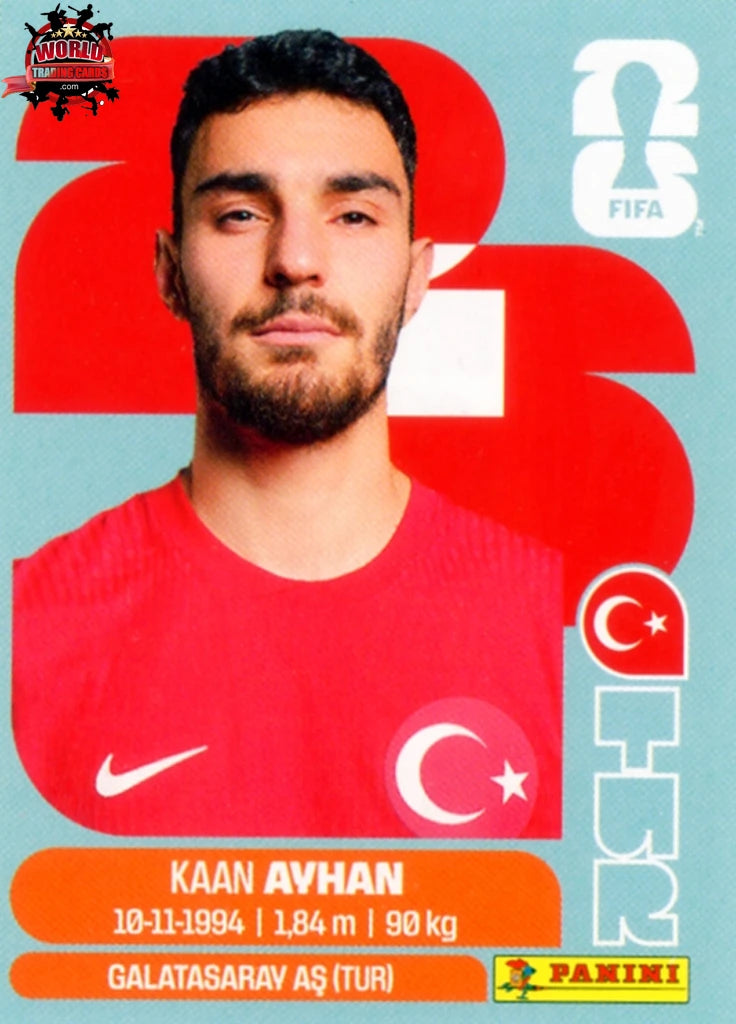 #TUR009 | Panini | Fifa World Cup Stickers | 2026 | Kaan Ayhan | Turkey | Base