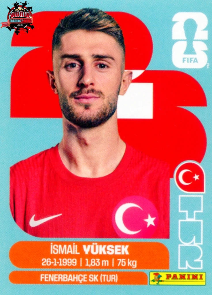 #TUR010 | Panini | Fifa World Cup Stickers | 2026 | Ismail Yuksek | Turkey | Base