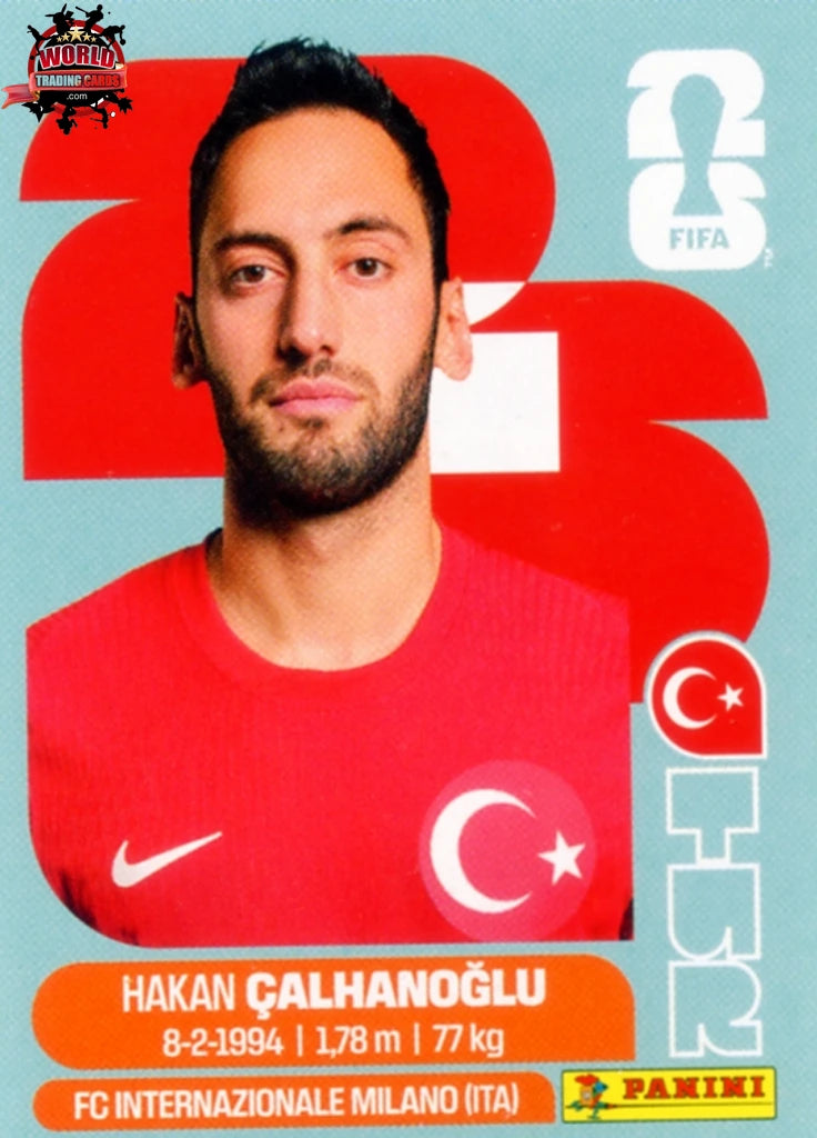 #TUR011 | Panini | Fifa World Cup Stickers | 2026 | Hakan Calhanoglu | Turkey | Base