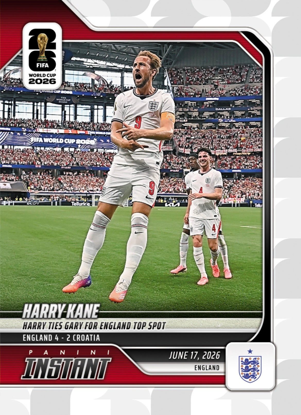 PIWC052 | Panini | FIFA World Cup | 2026 | PANINI INSTANT | Harry Kane | Base | Exclusive USA | Limited Editions | PREORDEN | ENVÍO 40 días aproximadamente desde la fecha de compra.