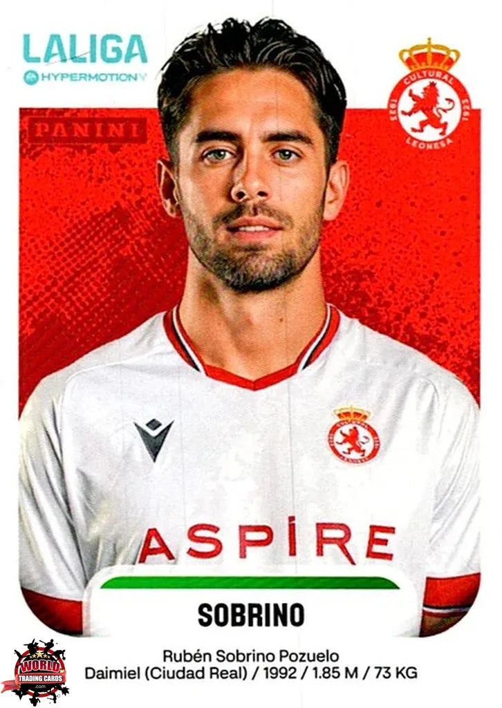 Cromo Trading Card Fútbol-Sobrino-Cultural Leonesa-Panini La Liga HypermotionV 2025-2026-172-Basico
