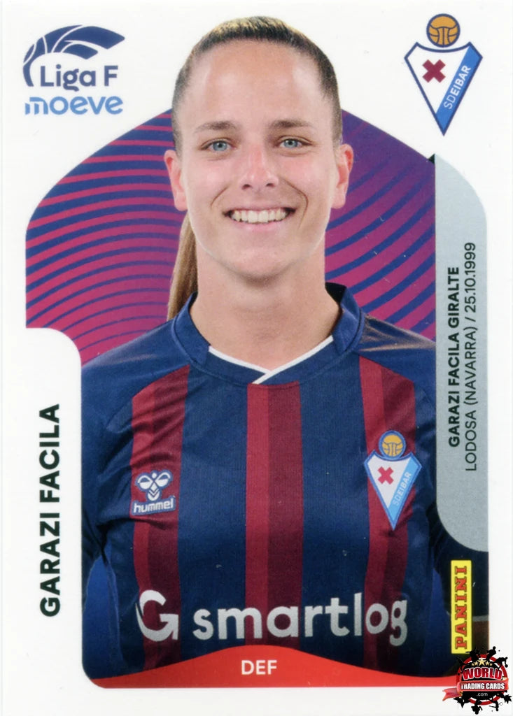 Cromo Trading Card Fútbol-Garazi Facila-SD Eibar-Panini Liga F Moeve 2025-2026-172-Basico
