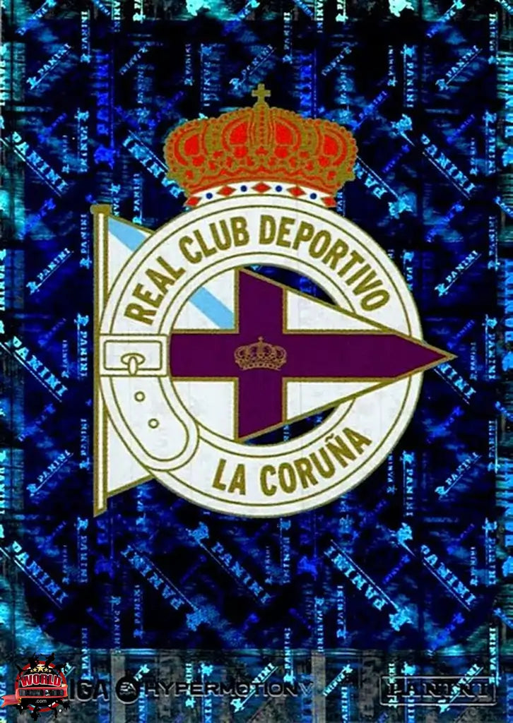 Cromo Trading Card Fútbol-Escudo-RC Deportivo-Panini La Liga HypermotionV 2025-2026-173-Brillante