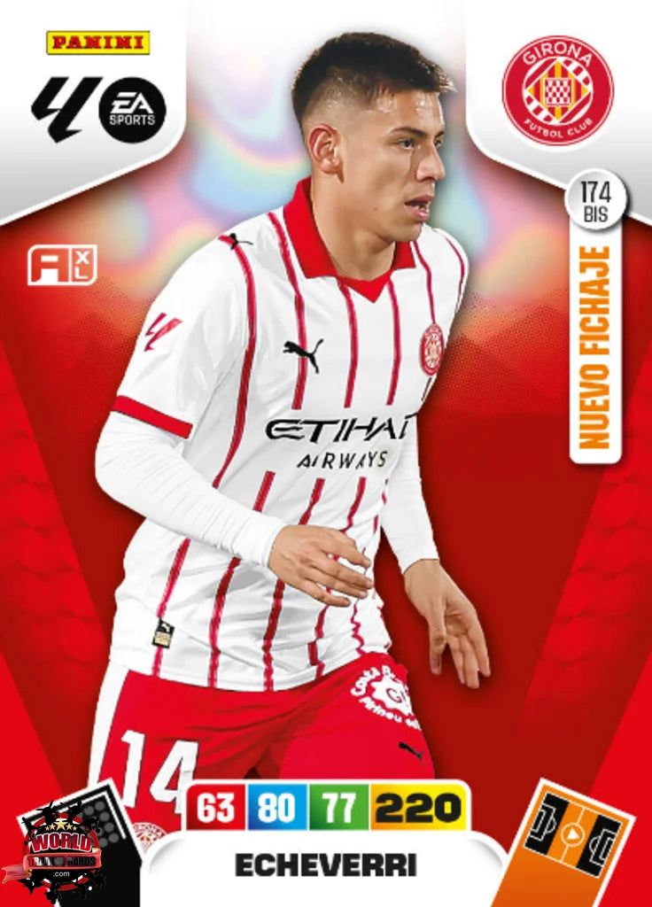 #174 Bis | Adrenalyn XL | La Liga | 2025-2026 | Echeverri | Girona FC | Nuevo Fichaje