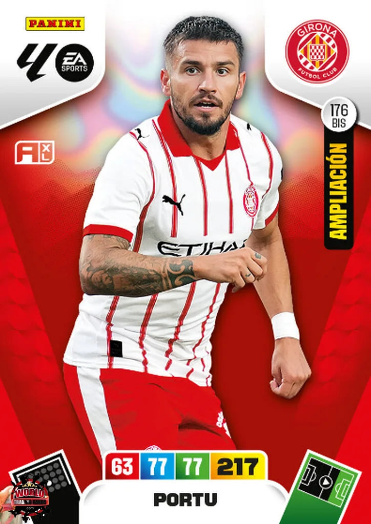 Portu - Girona FC - Panini Adrenalyn XL - 2025-2026 - 176Bis - Basico Ampliación LP