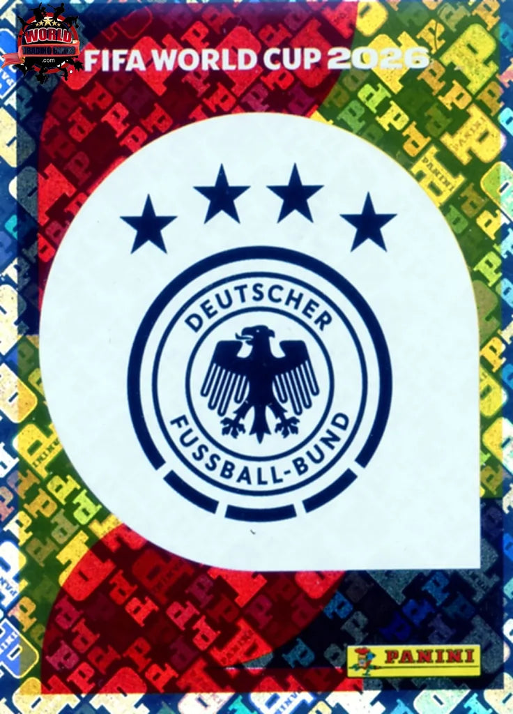 #GER001 | Panini | FIFA World Cup Stickers | 2026 | Emblem | Germany | Foil