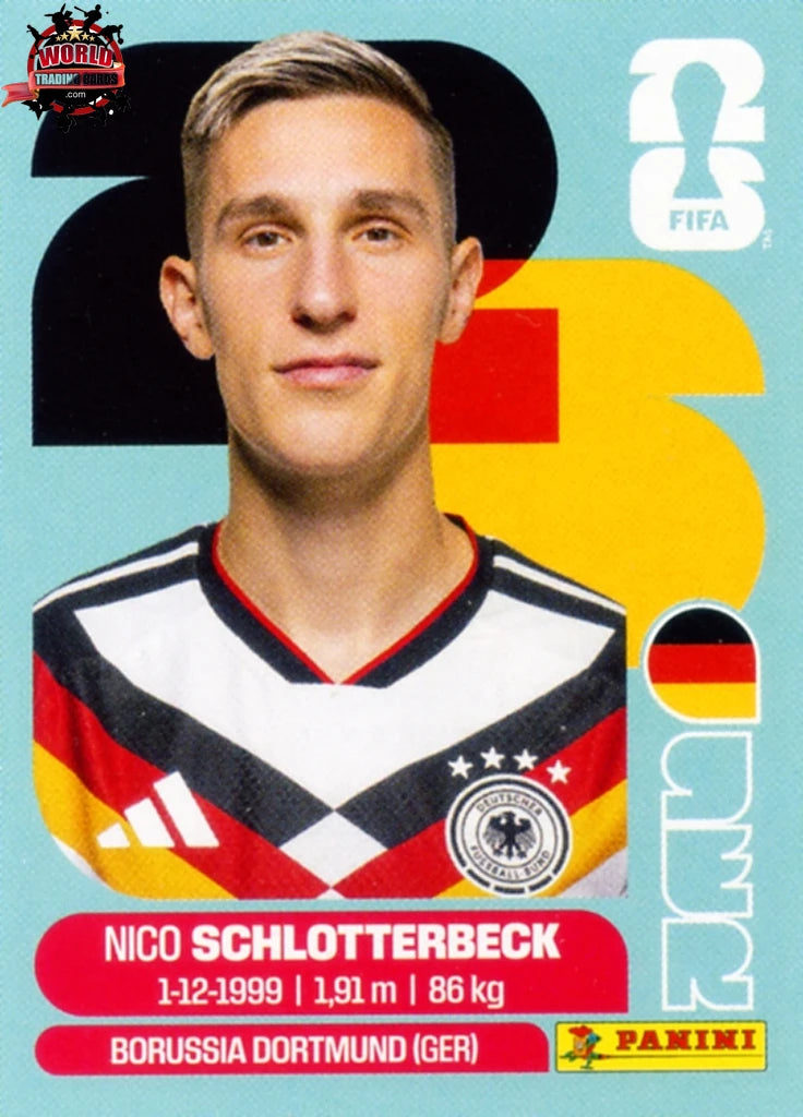 #GER005 | Panini | Fifa World Cup Stickers | 2026 | Nico Schlotterbeck | Germany | Base - International version