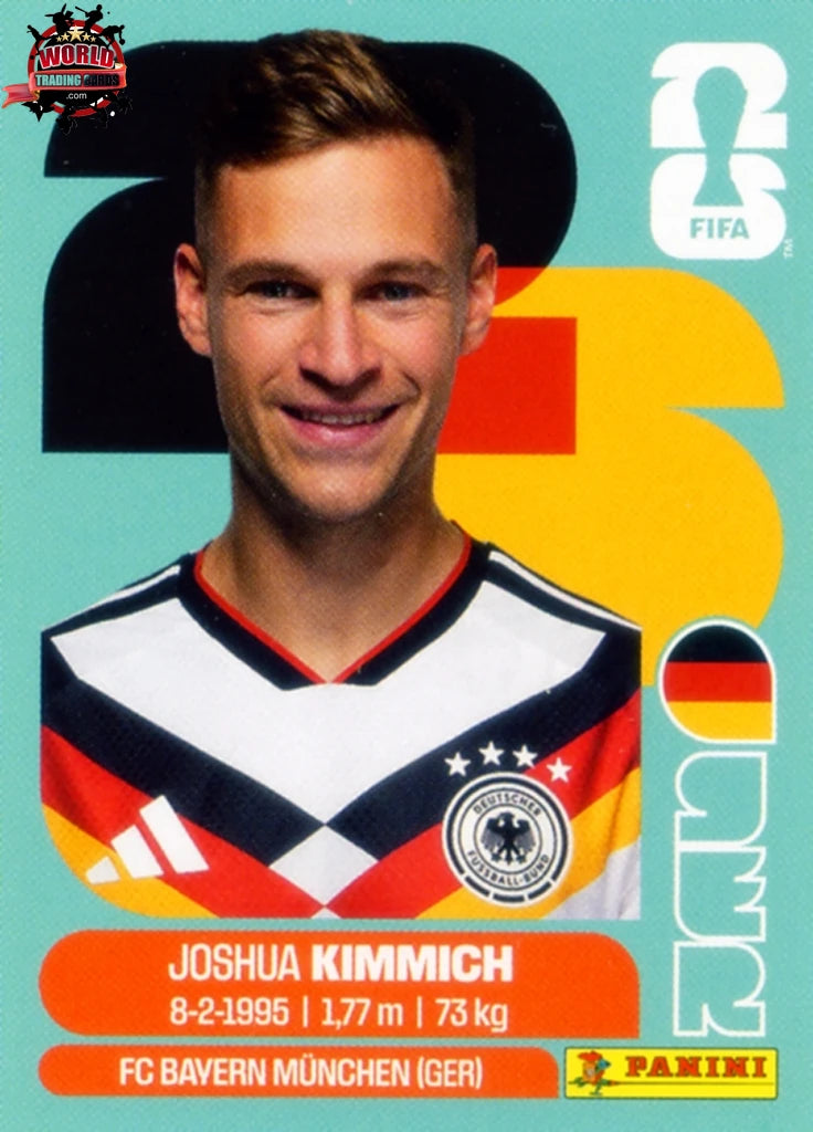 Trading Card Football-Joshua Kimmich-Germany-Panini Fifa World Cup