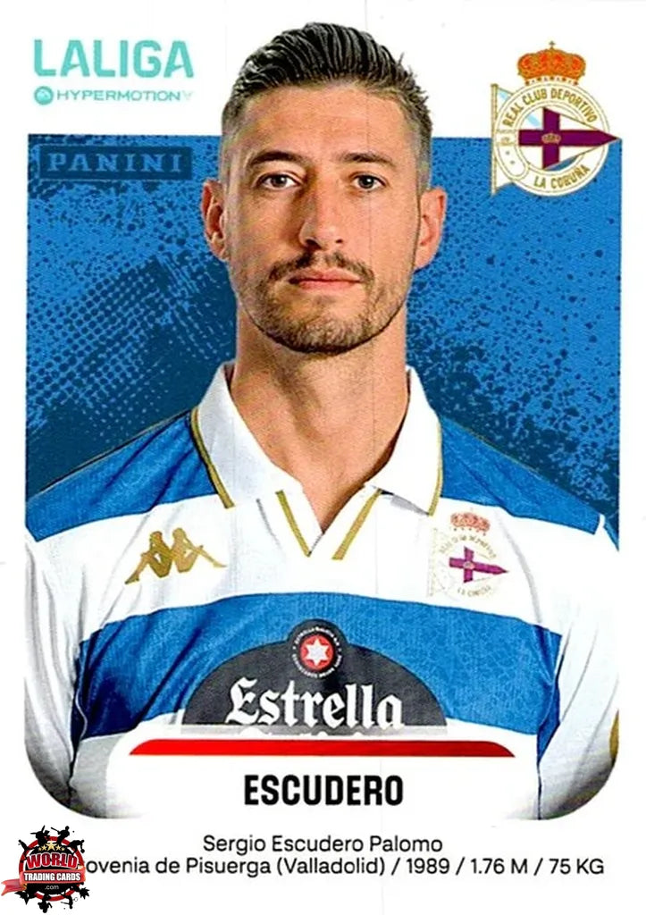 Cromo Trading Card Fútbol-Escudero-RC Deportivo-Panini La Liga HypermotionV 2025-2026-181A-Basico