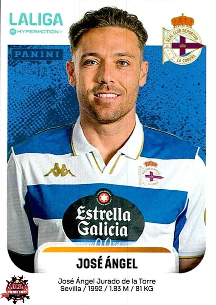 Cromo Trading Card Fútbol-José Ángel-RC Deportivo-Panini La Liga HypermotionV 2025-2026-182-Basico