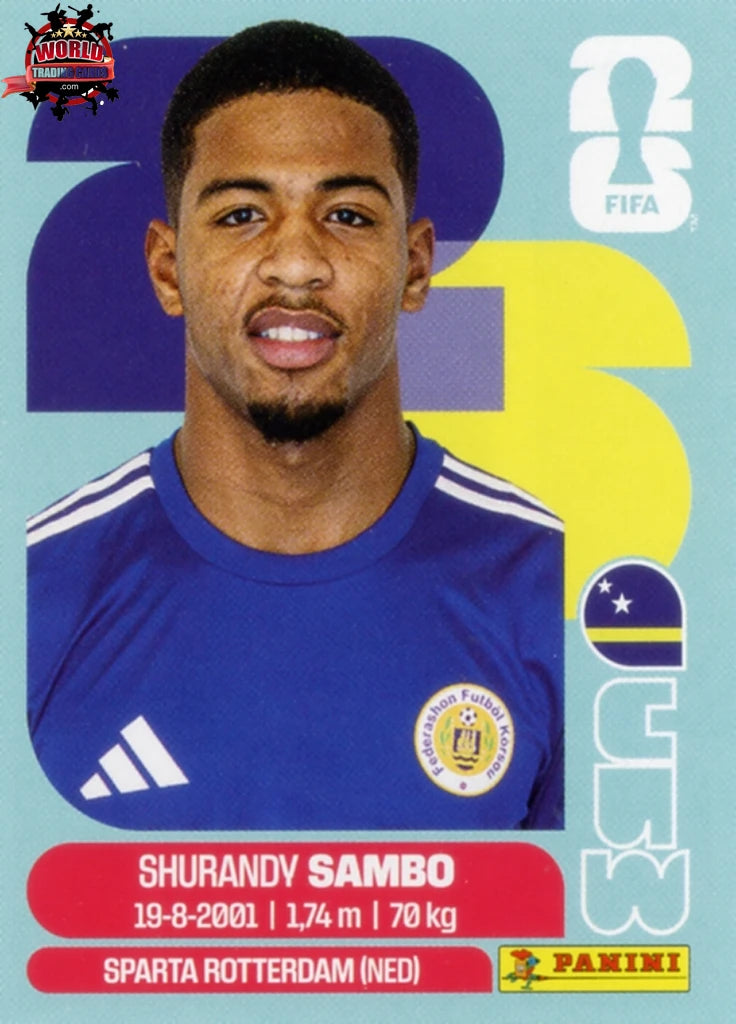 #CUW008 | Panini | Fifa World Cup Stickers | 2026 | Shurandy Sambo | Curaçao | Base - International version
