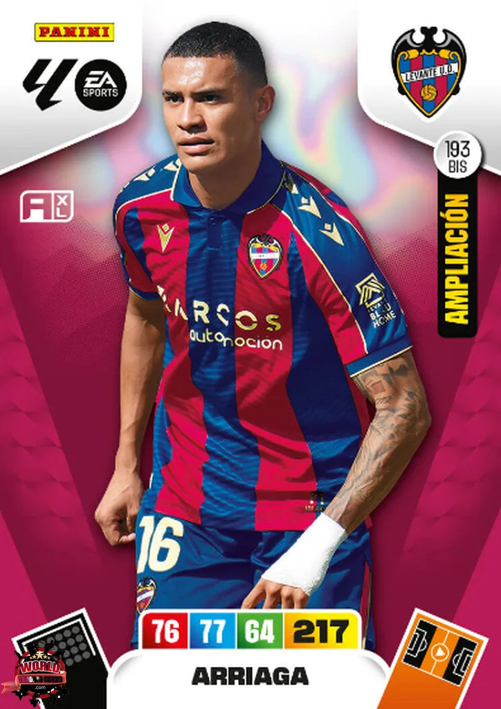 Arriaga - Levante UD - Panini Adrenalyn XL - 2025-2026 - 193Bis - Basico Ampliación LP