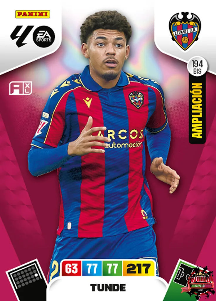#194 Bis | Panini | Adrenalyn XL | La Liga | 2025-2026 | Tunde | Levante UD | Update