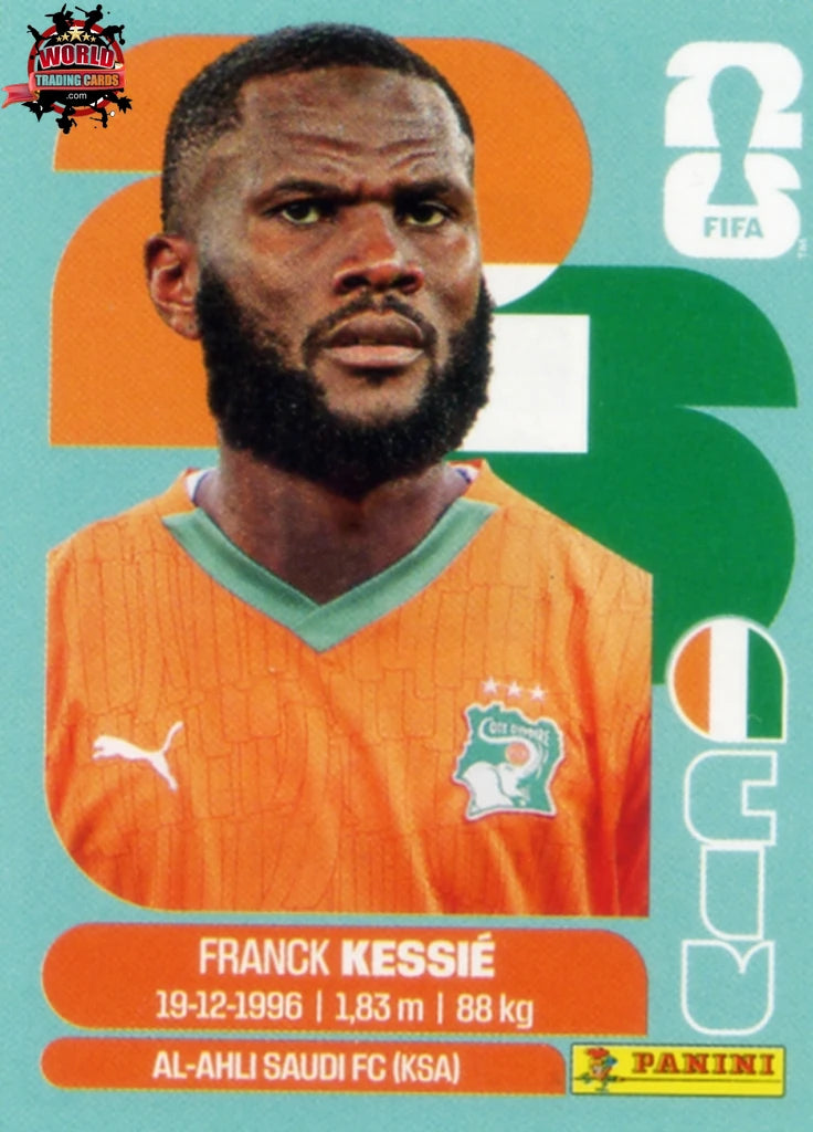Football Trading Card-Franck Kessie-Ivory Coast-Panini Fifa World