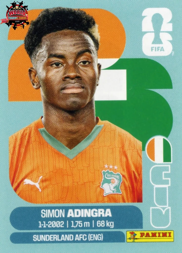 #CIV017 | Panini | Fifa World Cup Stickers | 2026 | Simon Adingra | Ivory Coast | Base - International version