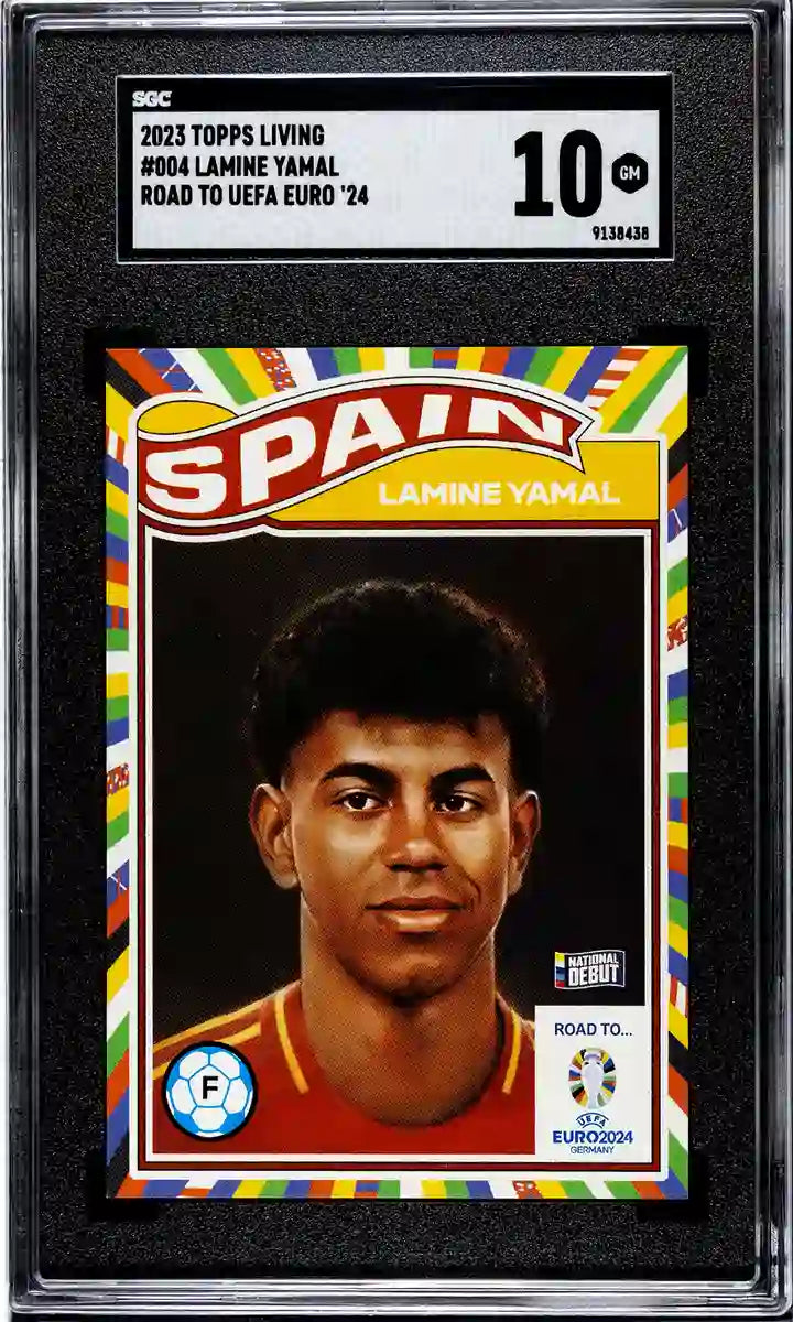 Lamine Yamal - 2024 - Topps Living Set UEFA EURO - #004 - España - SGC 10 - World Trading Cards