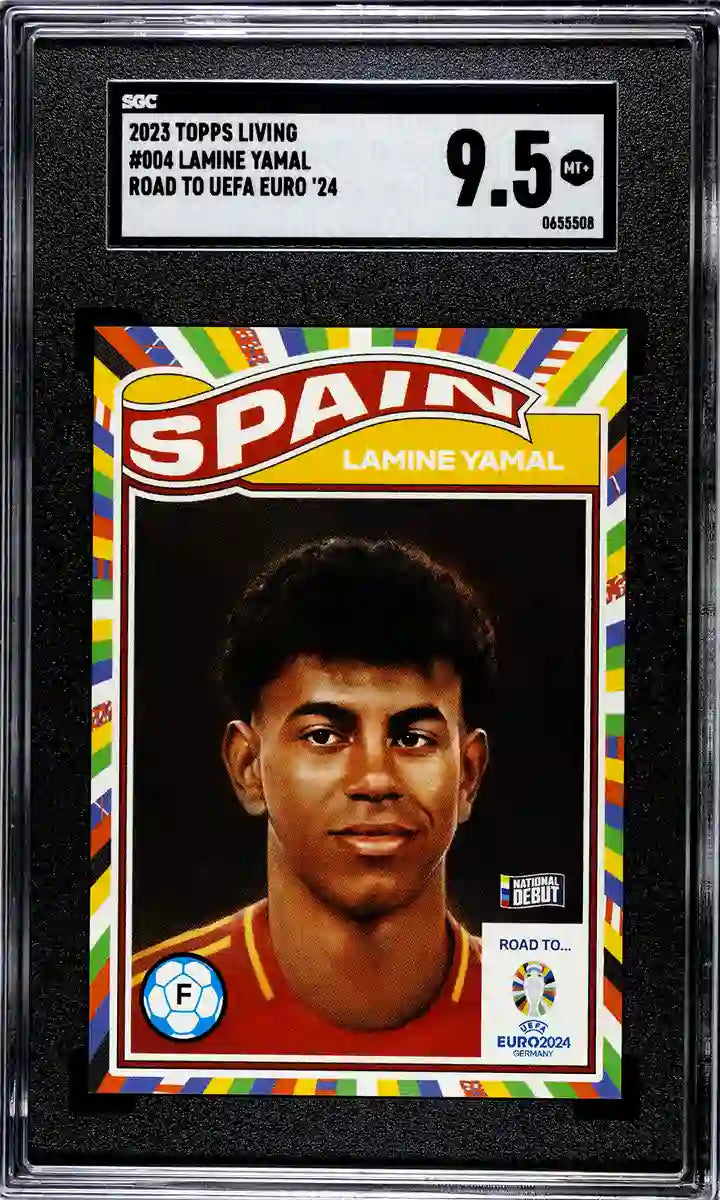 Lamine Yamal - 2024 - Topps Living Set UEFA EURO - #004 - España - SGC 9.5 - World Trading Cards