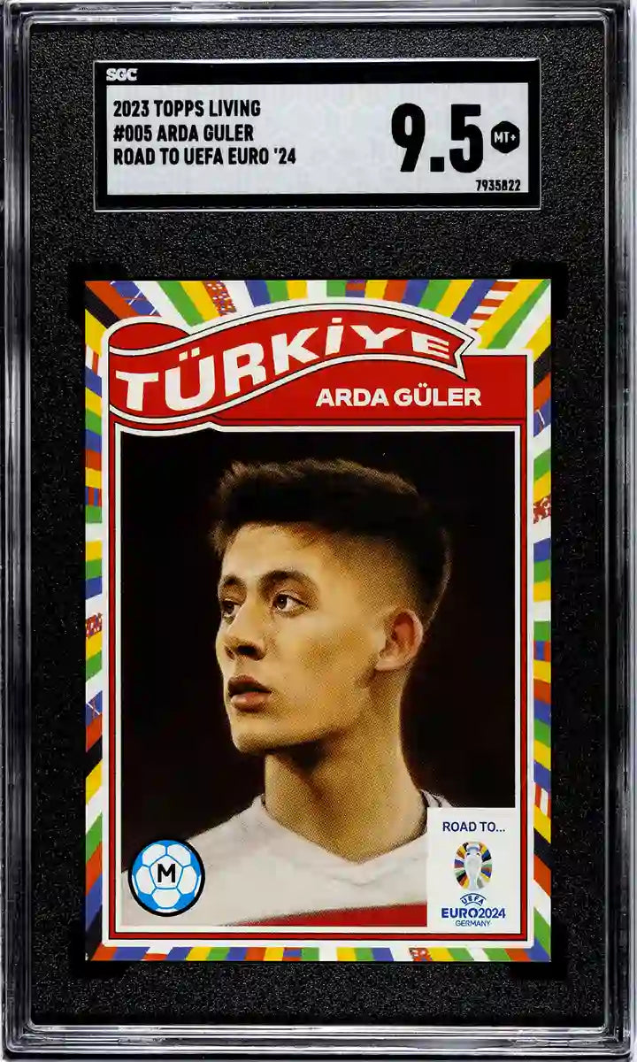 Arda Guler - 2024 - Topps Living Set UEFA EURO - #005 - Turquia - SGC 9.5 - World Trading Cards