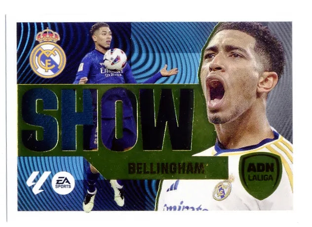 Liga Este-2024-25-Panini-Cromo Trading Card Fútbol- Bellingham - Real Madrid -2-ADN La Liga Show