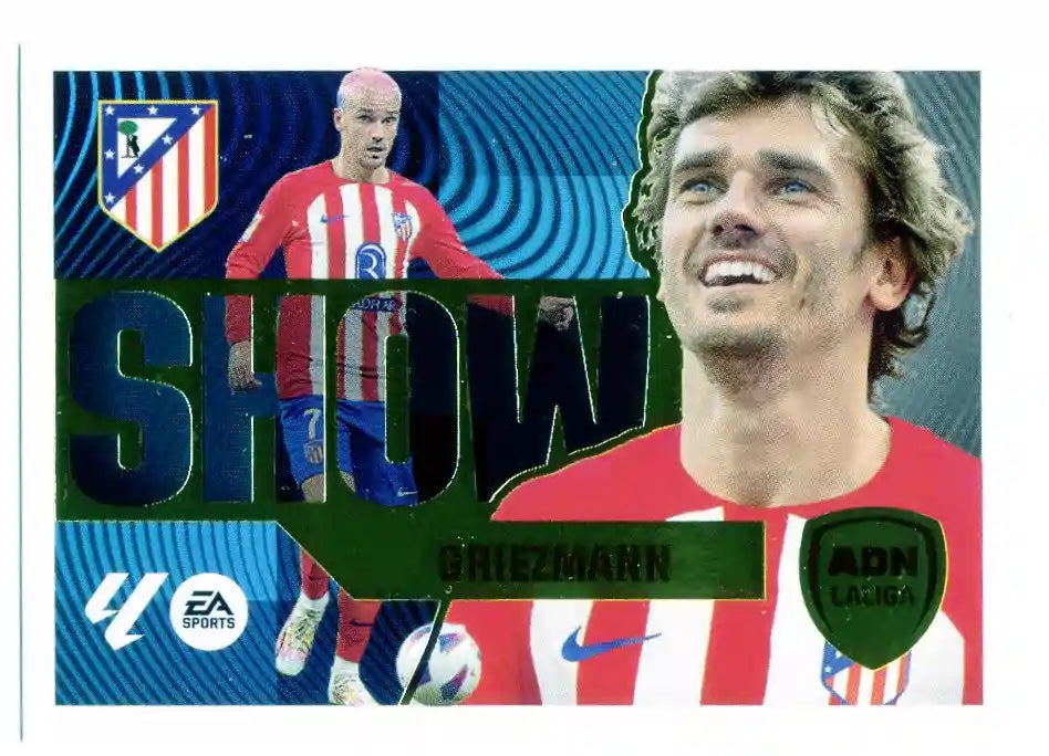 Liga Este-2024-25-Panini-Cromo Trading Card Fútbol- Griezmann - Atl. de Madrid-4-ADN La Liga Show