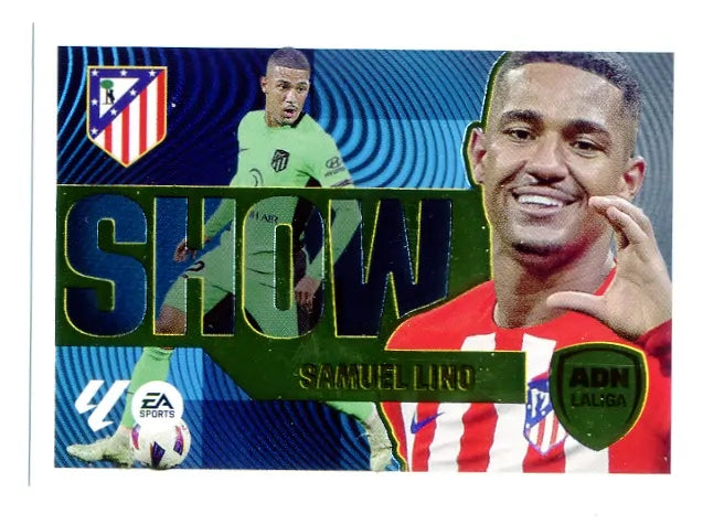 Liga Este-2024-25-Panini-Cromo Trading Card Fútbol- Samuel Lino - Real Madrid -11-ADN La Liga Show