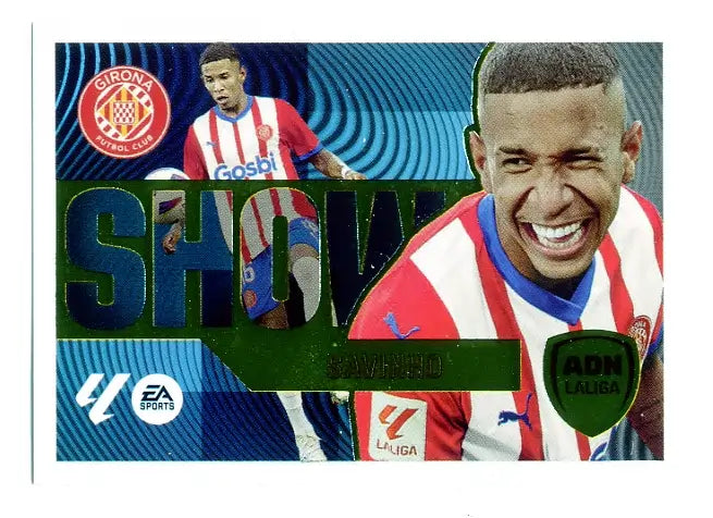Liga Este-2024-25-Panini-Cromo Trading Card Fútbol- Savinho - Girona-13-ADN La Liga Show