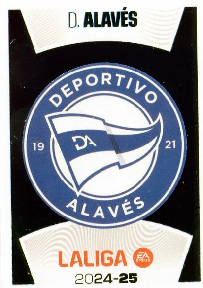 Liga Este-2024-25-Panini-Cromo Trading Card Fútbol- Escudo Deportivo Alavés-Alavés-1-Básico