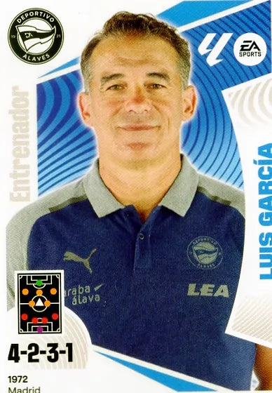 Liga Este-2024-25-Panini-Cromo Trading Card Fútbol- Luis García -Alavés-2-Básico