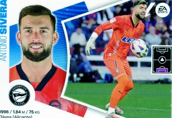Liga Este-2024-25-Panini-Cromo Trading Card Fútbol- Sivera-Alavés-3-Básico