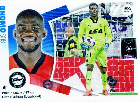 Liga Este-2024-25-Panini-Cromo Trading Card Fútbol- Owono-Alavés-4-Básico