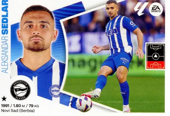 Liga Este-2024-25-Panini-Cromo Trading Card Fútbol- Sedlar-Alavés-7-Básico