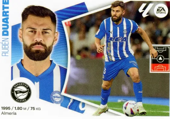 Liga Este-2024-25-Panini-Cromo Trading Card Fútbol- Duarte-Alavés-9-Básico