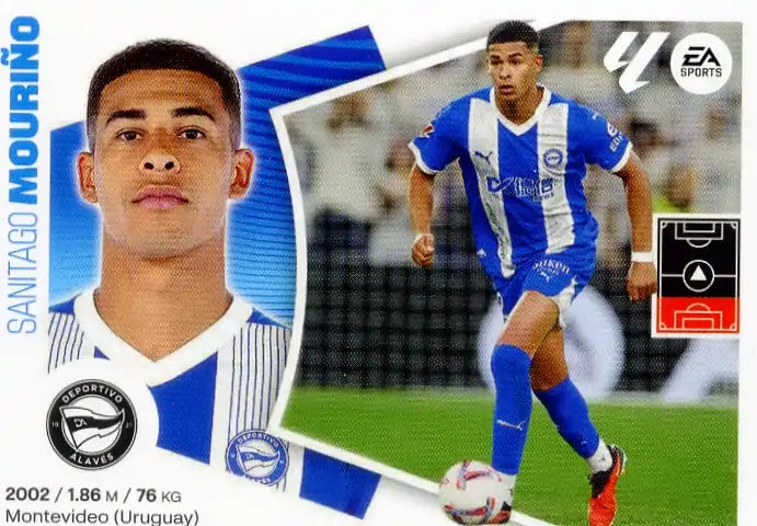 Liga Este-2024-25-Panini-Cromo Trading Card Fútbol- Mouriño -Alavés-9 Bis-Básico