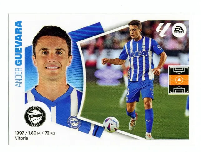 Liga Este-2024-25-Panini-Cromo Trading Card Fútbol- Guevara-Alavés-11-Básico