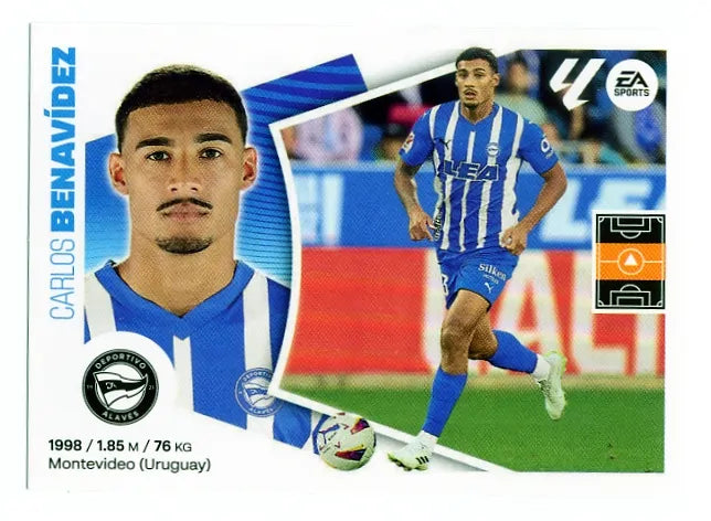 Liga Este-2024-25-Panini-Cromo Trading Card Fútbol- Benavidez-Alavés-12-Básico