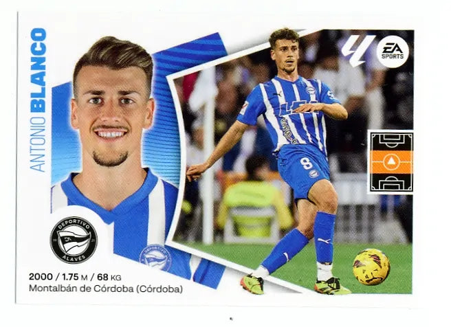 Liga Este-2024-25-Panini-Cromo Trading Card Fútbol- Blanco-Alavés-13-Básico